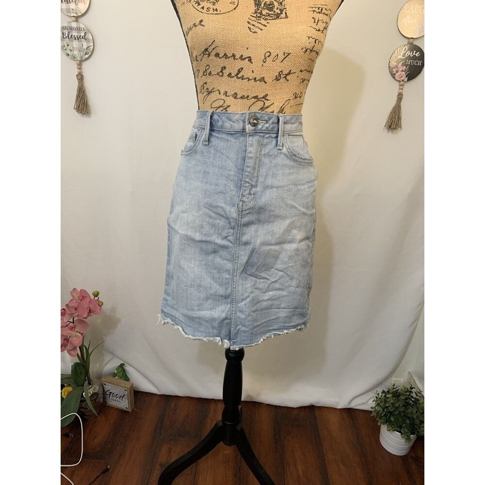 (E-137)Sam Edelman The Riley Denim Skirt Women’s Size 29 Blue Casual Jean Skirt‎ - Picture 2 of 7